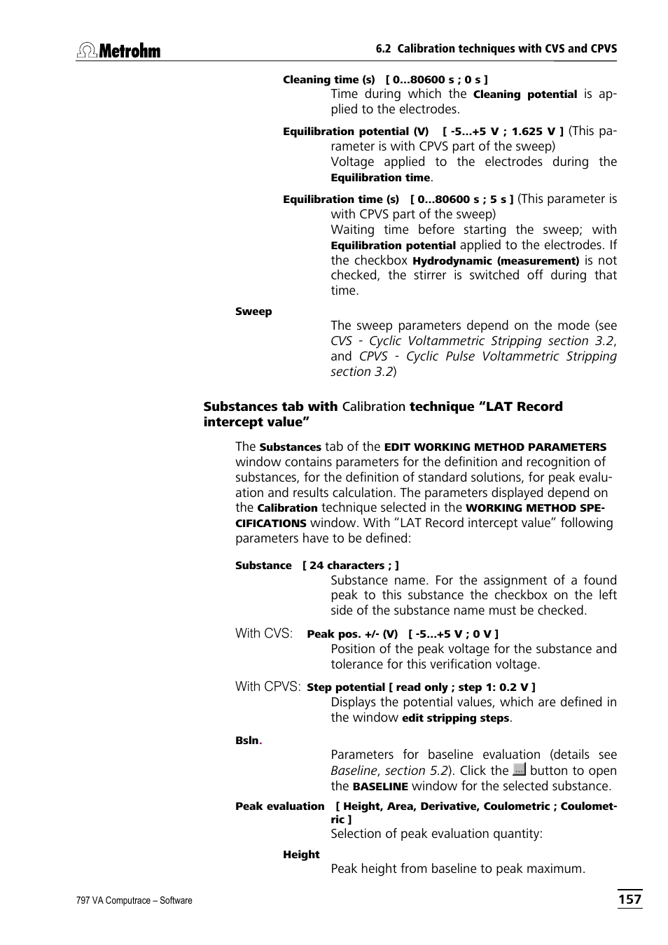 Metrohm 797 VA Computrace User Manual | Page 169 / 295