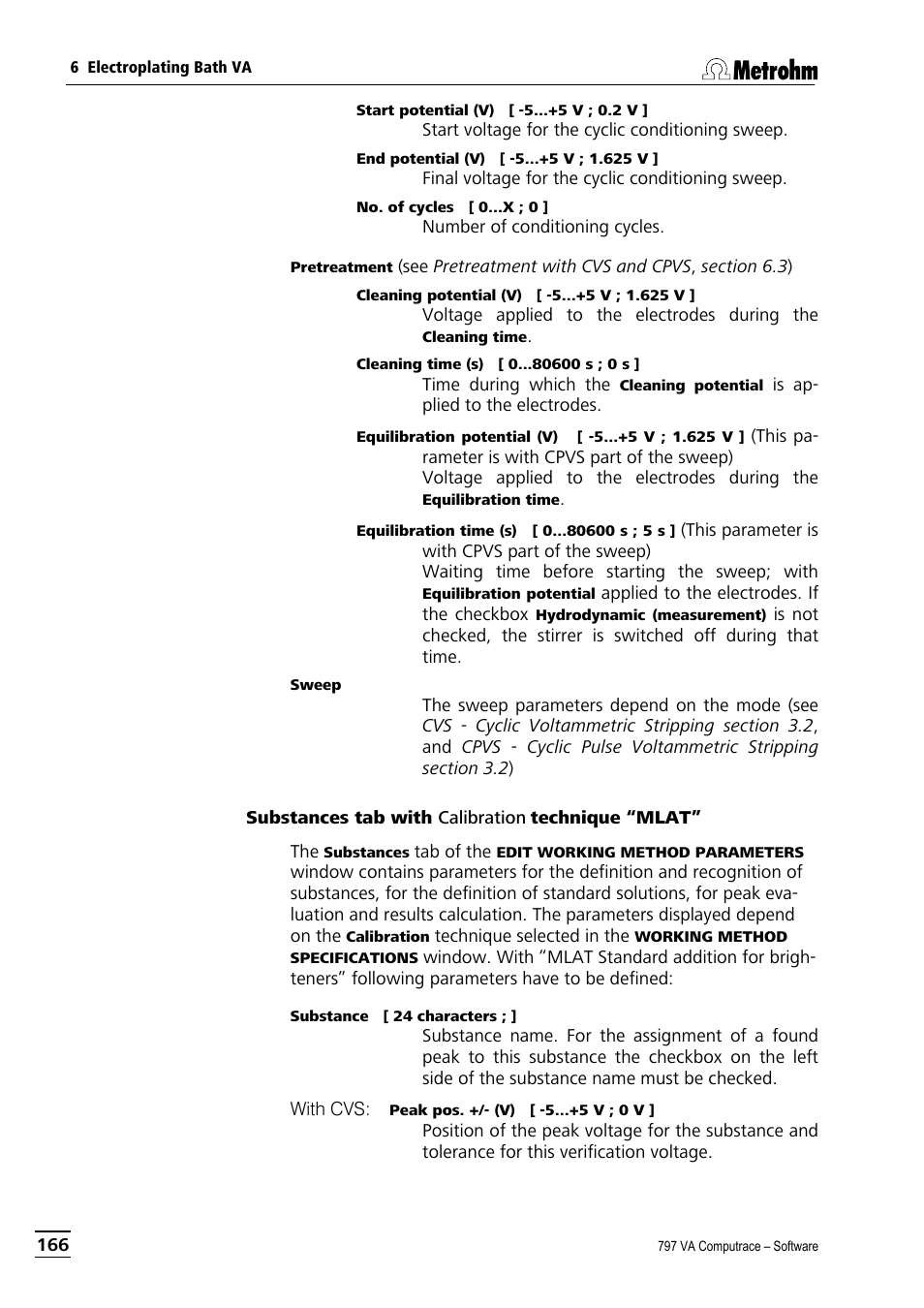 Substances tab with calibration technique “mlat | Metrohm 797 VA Computrace User Manual | Page 178 / 295