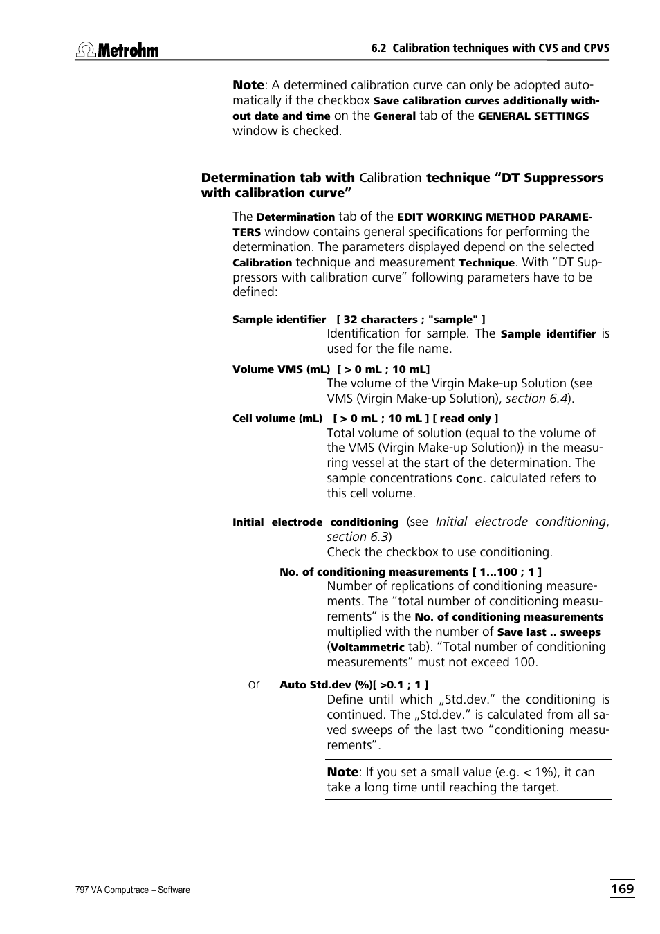 Metrohm 797 VA Computrace User Manual | Page 181 / 295