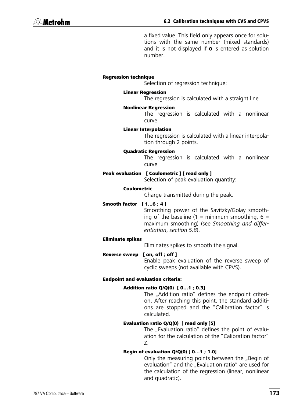 Metrohm 797 VA Computrace User Manual | Page 185 / 295