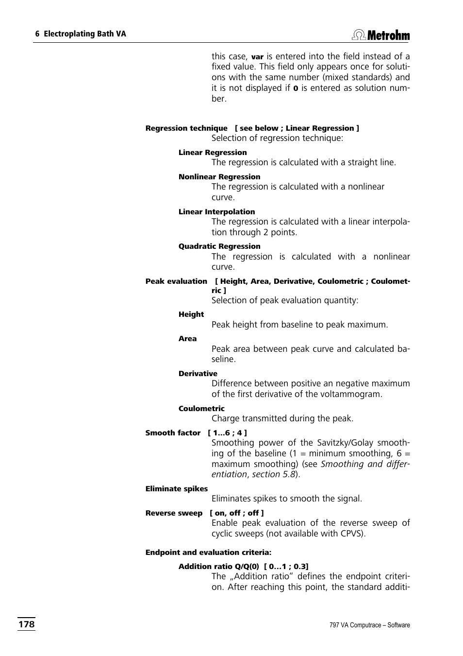Metrohm 797 VA Computrace User Manual | Page 190 / 295