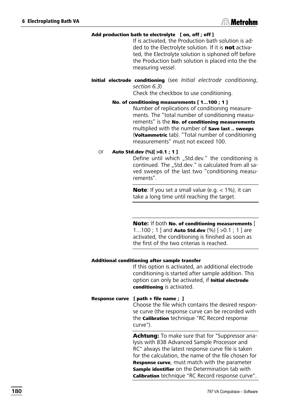 Metrohm 797 VA Computrace User Manual | Page 192 / 295