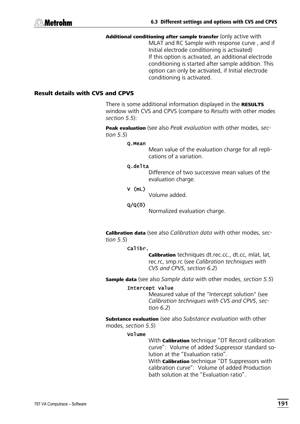 Result details with cvs and cpvs | Metrohm 797 VA Computrace User Manual | Page 203 / 295