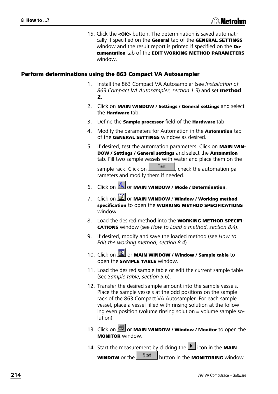 Metrohm 797 VA Computrace User Manual | Page 226 / 295
