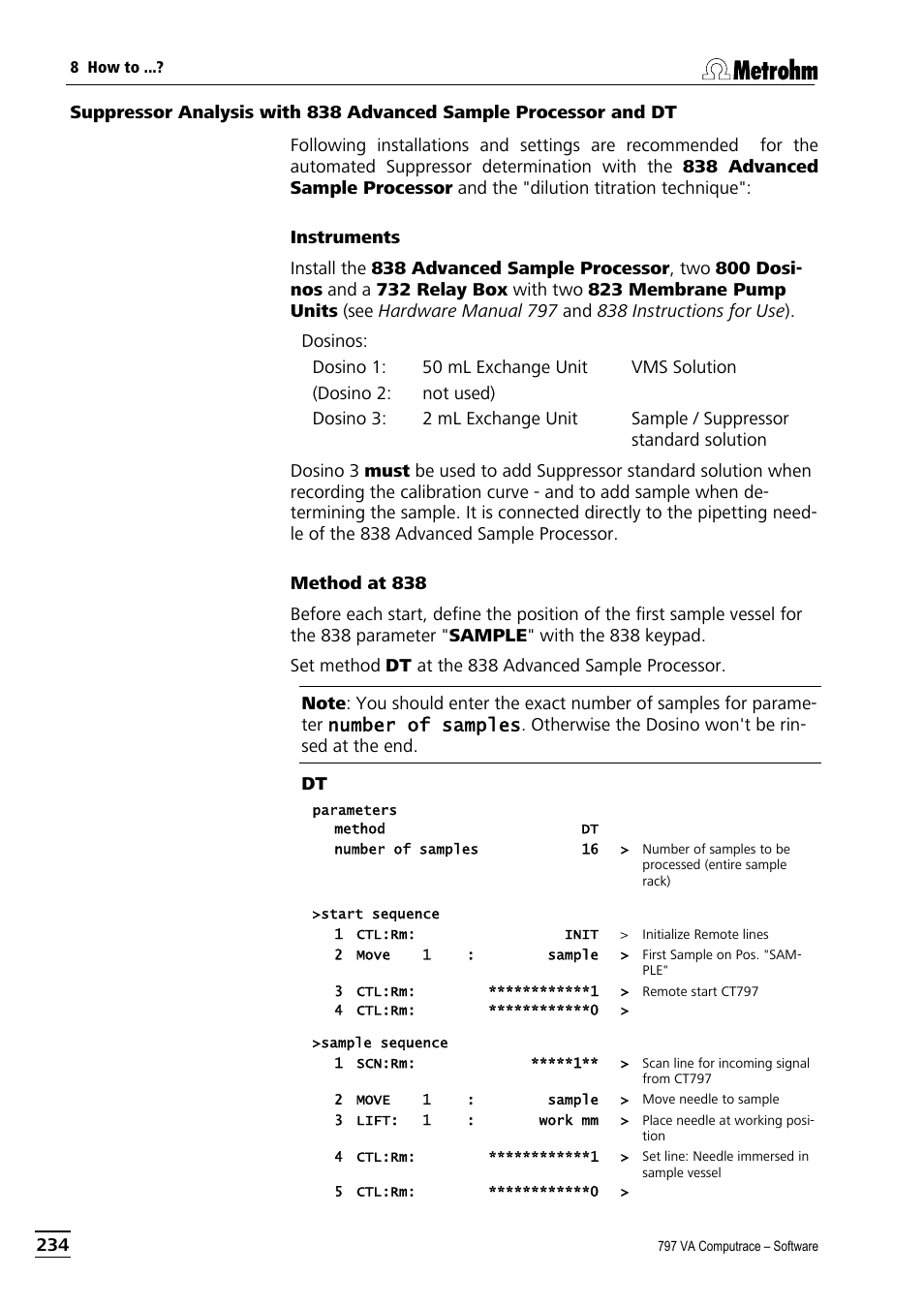 Metrohm 797 VA Computrace User Manual | Page 246 / 295
