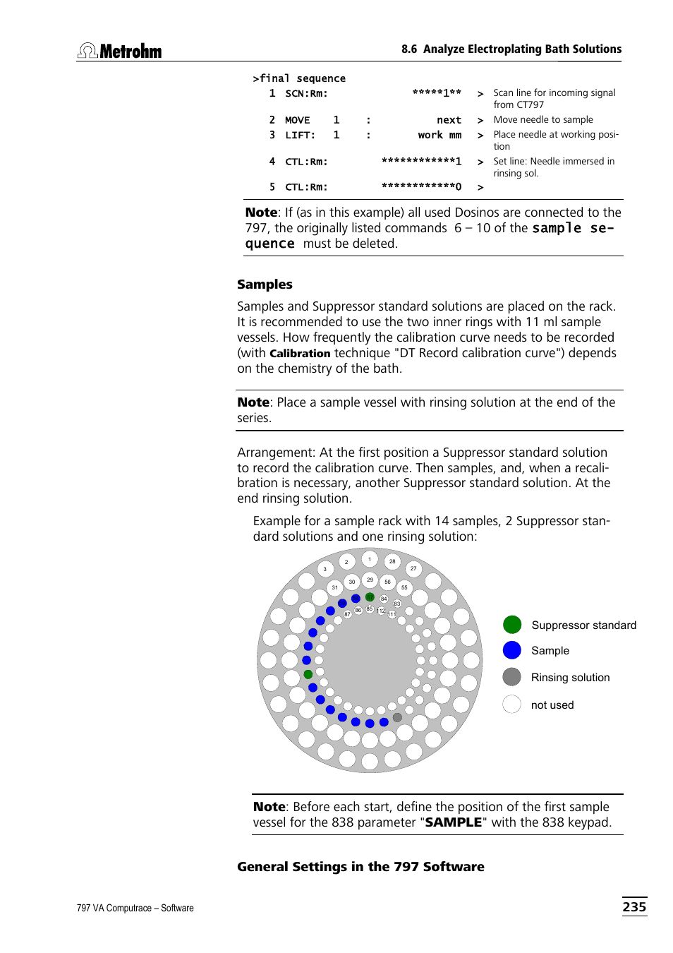 Metrohm 797 VA Computrace User Manual | Page 247 / 295