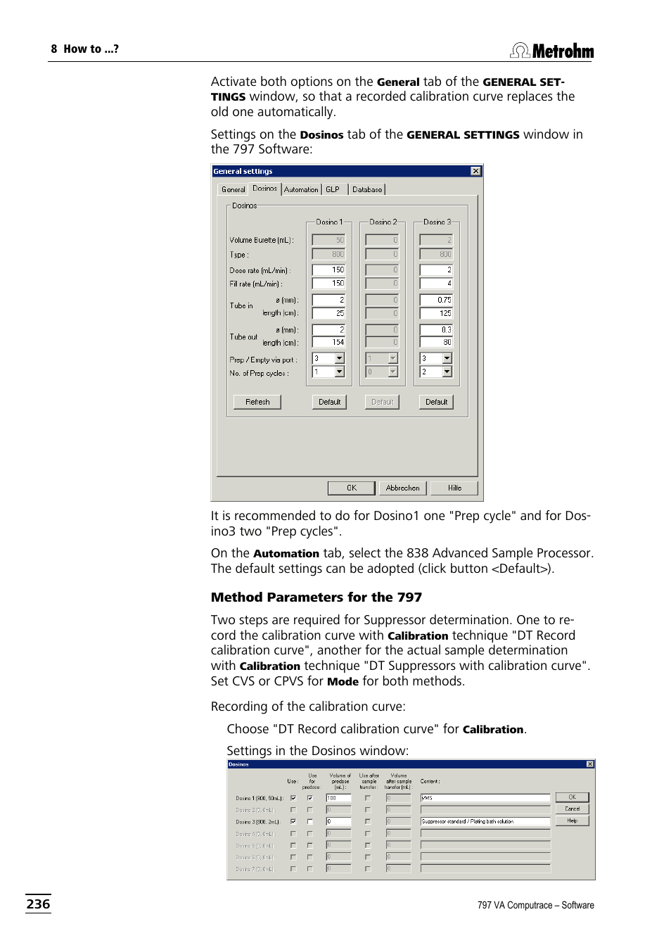 Metrohm 797 VA Computrace User Manual | Page 248 / 295