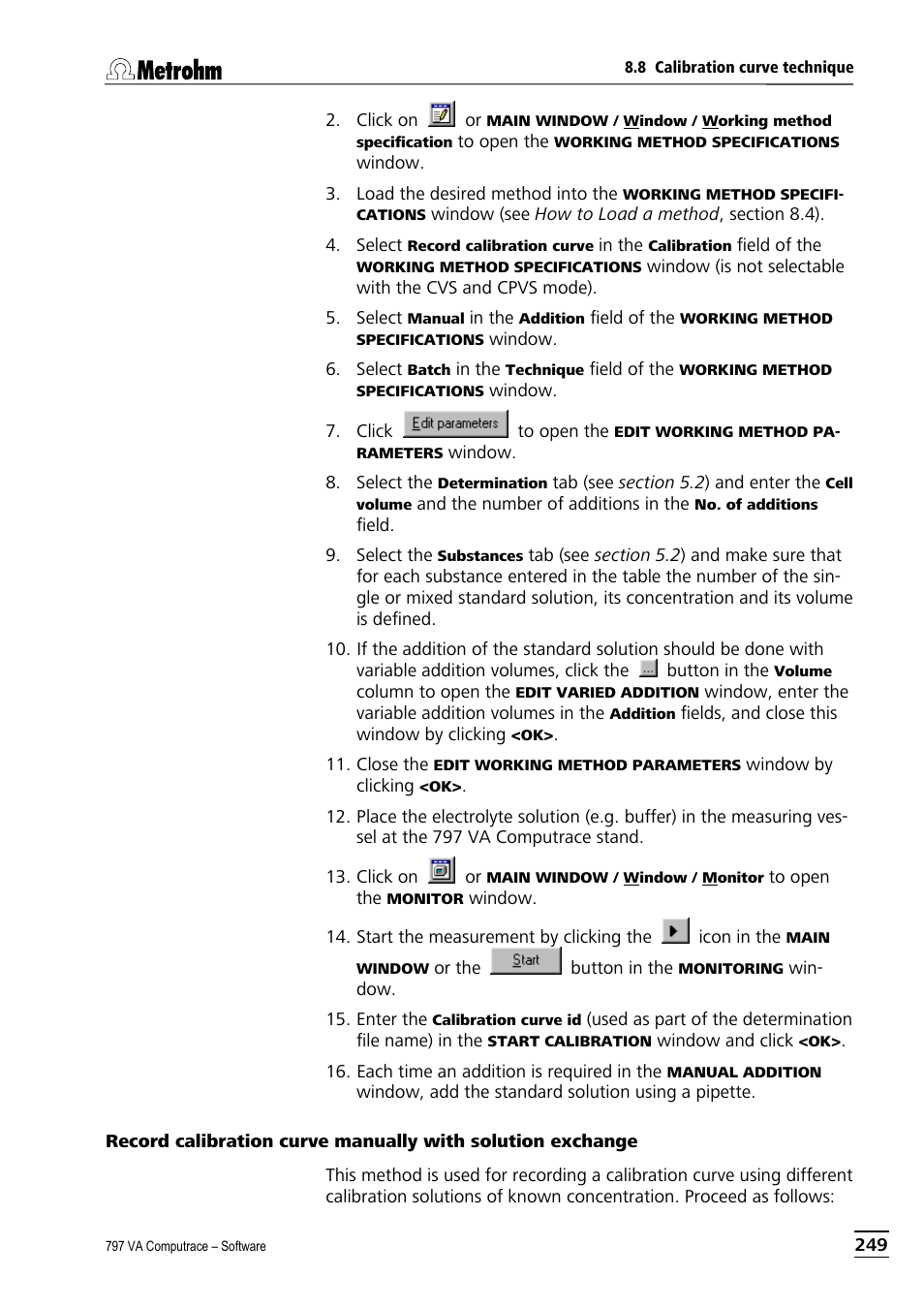 Metrohm 797 VA Computrace User Manual | Page 261 / 295