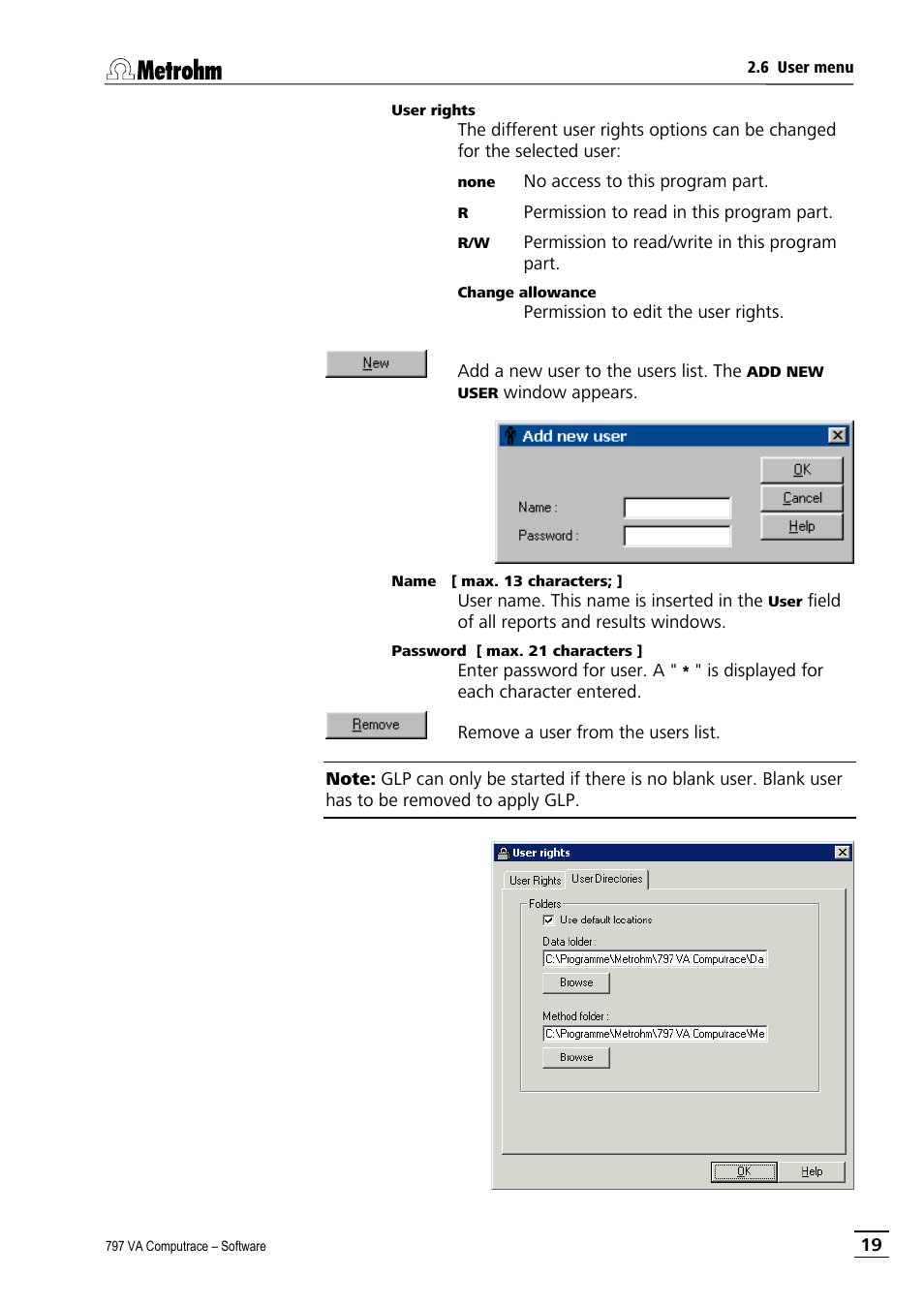 Metrohm 797 VA Computrace User Manual | Page 31 / 295