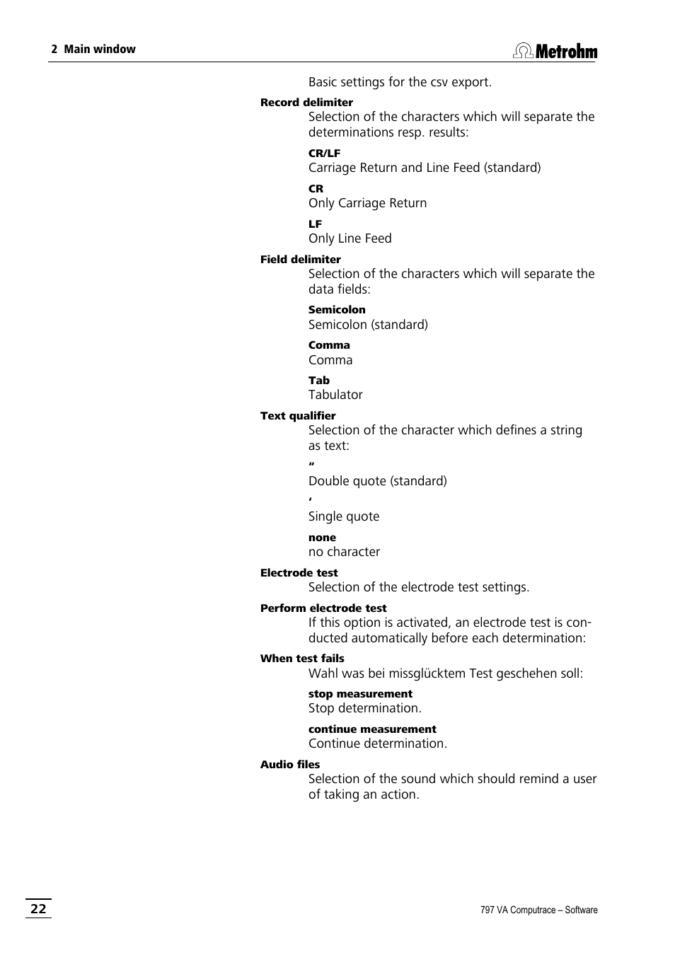 Metrohm 797 VA Computrace User Manual | Page 34 / 295