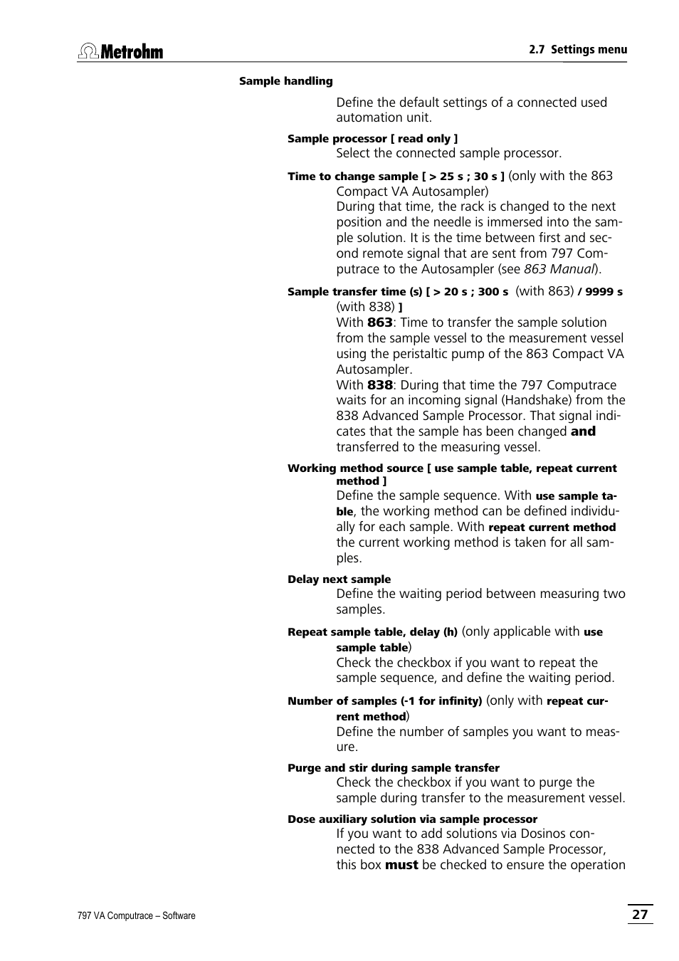 Metrohm 797 VA Computrace User Manual | Page 39 / 295