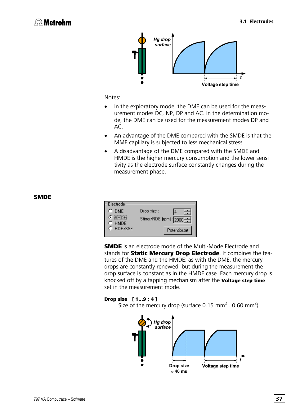 Smde | Metrohm 797 VA Computrace User Manual | Page 49 / 295