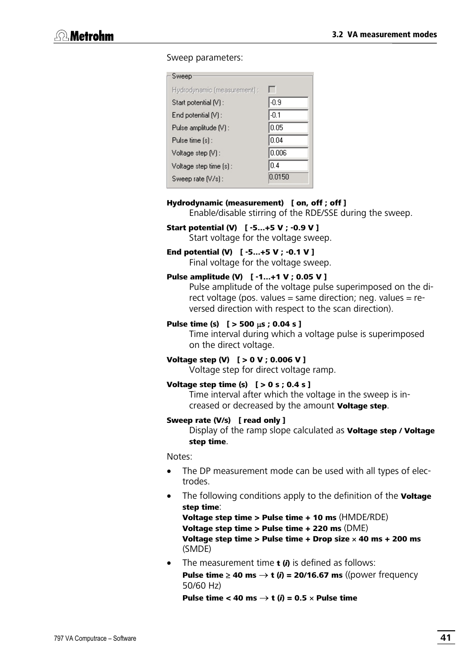 Metrohm 797 VA Computrace User Manual | Page 53 / 295