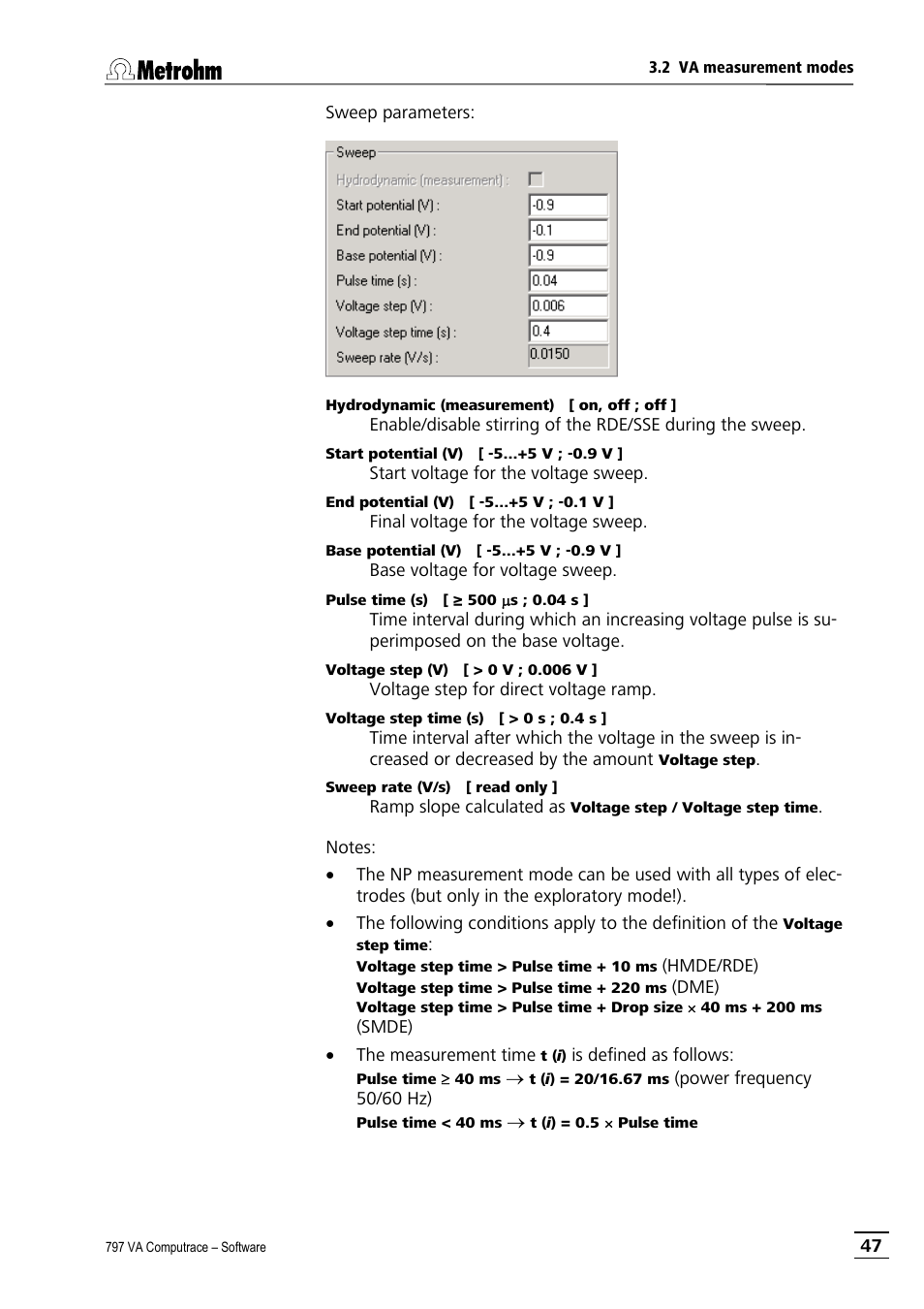 Metrohm 797 VA Computrace User Manual | Page 59 / 295