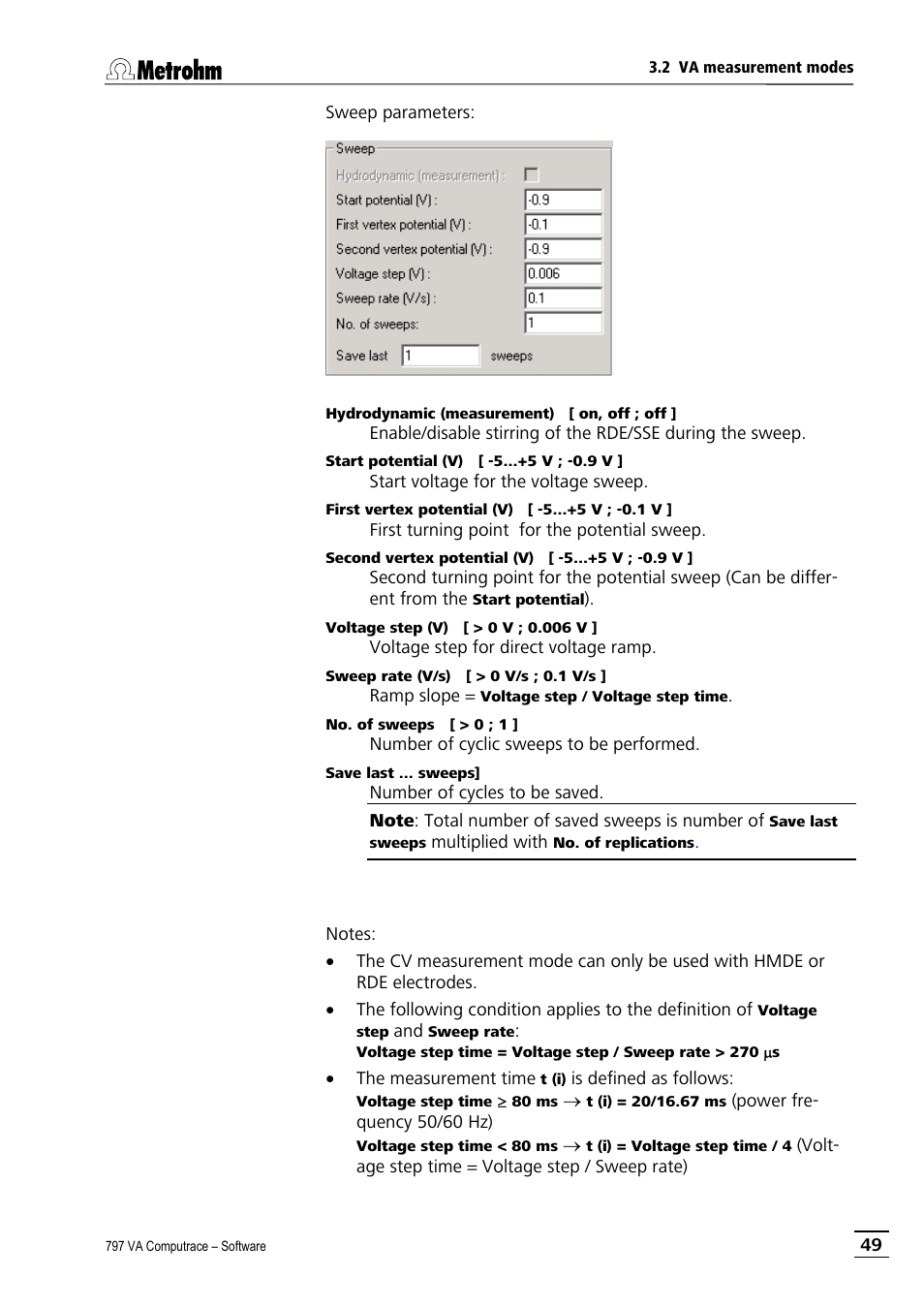 Metrohm 797 VA Computrace User Manual | Page 61 / 295