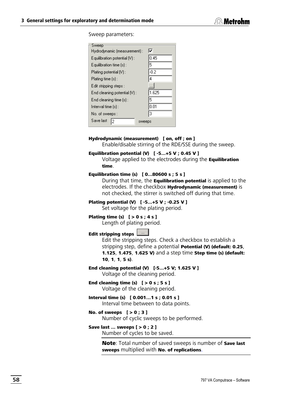 Metrohm 797 VA Computrace User Manual | Page 70 / 295