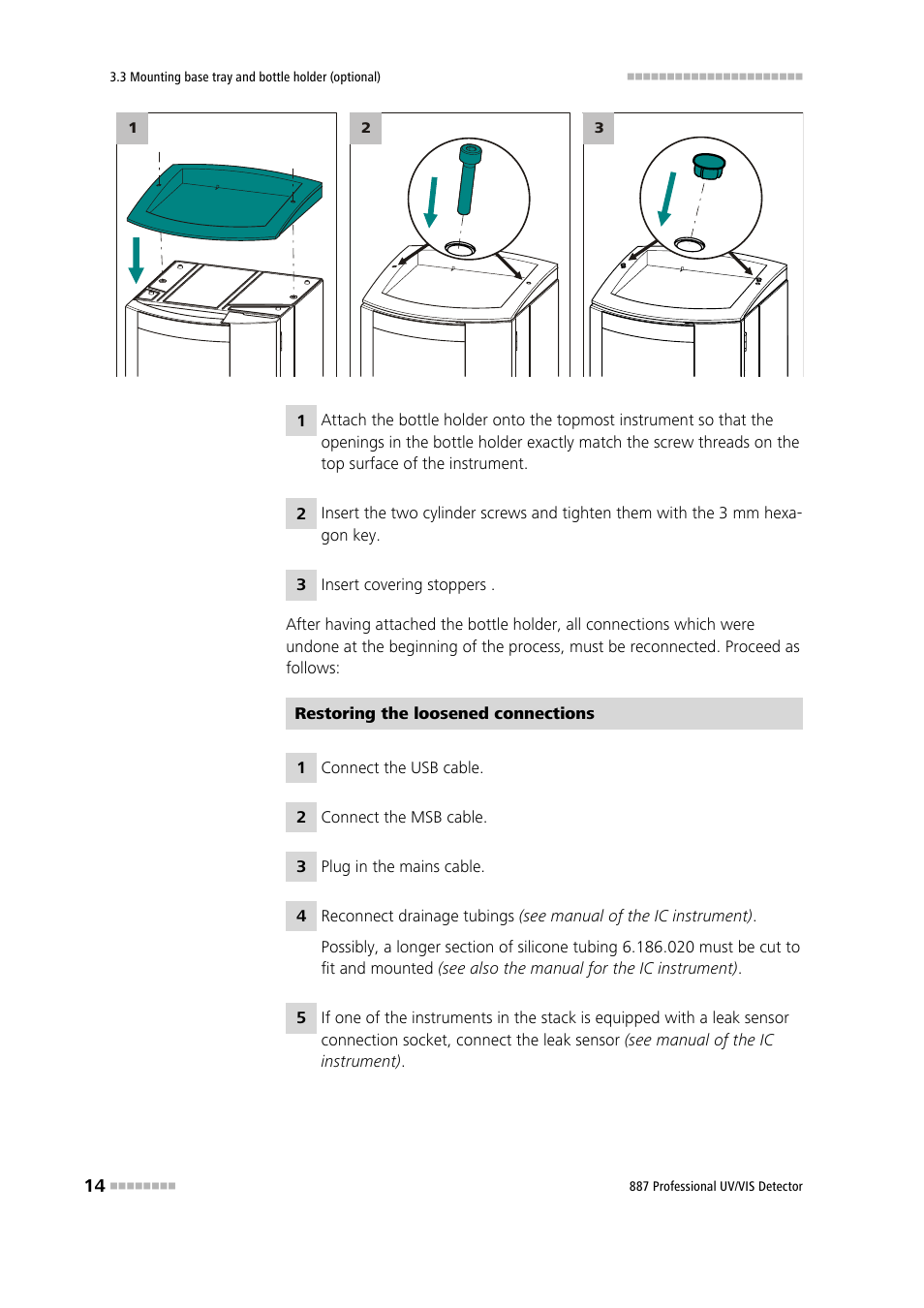 Metrohm 887 Professional UV/VIS Detector User Manual | Page 22 / 57
