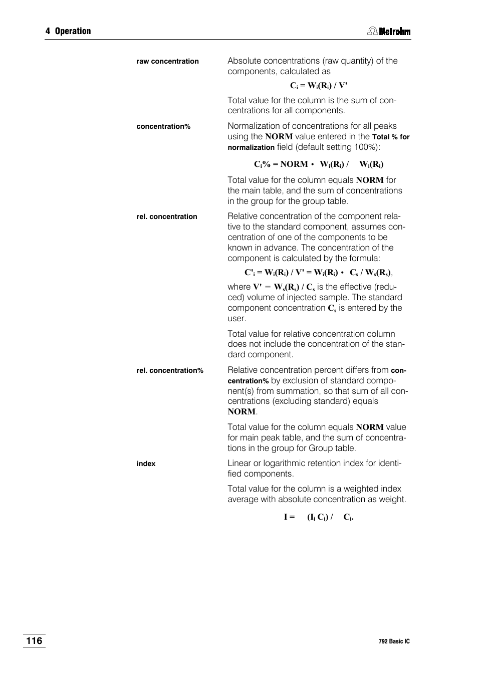 Metrohm 792 Basic IC User Manual | Page 125 / 197