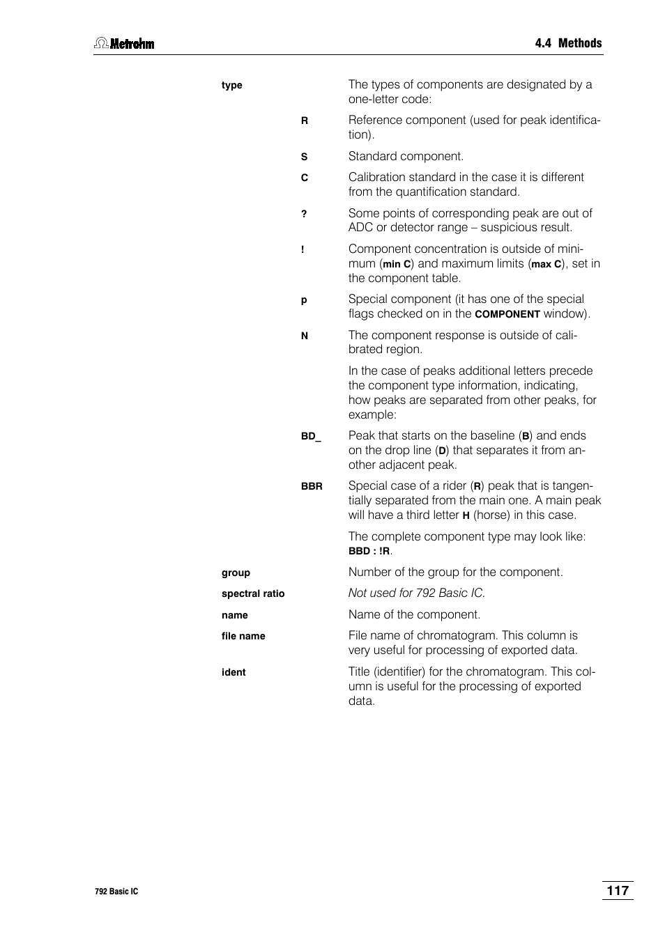 Metrohm 792 Basic IC User Manual | Page 126 / 197