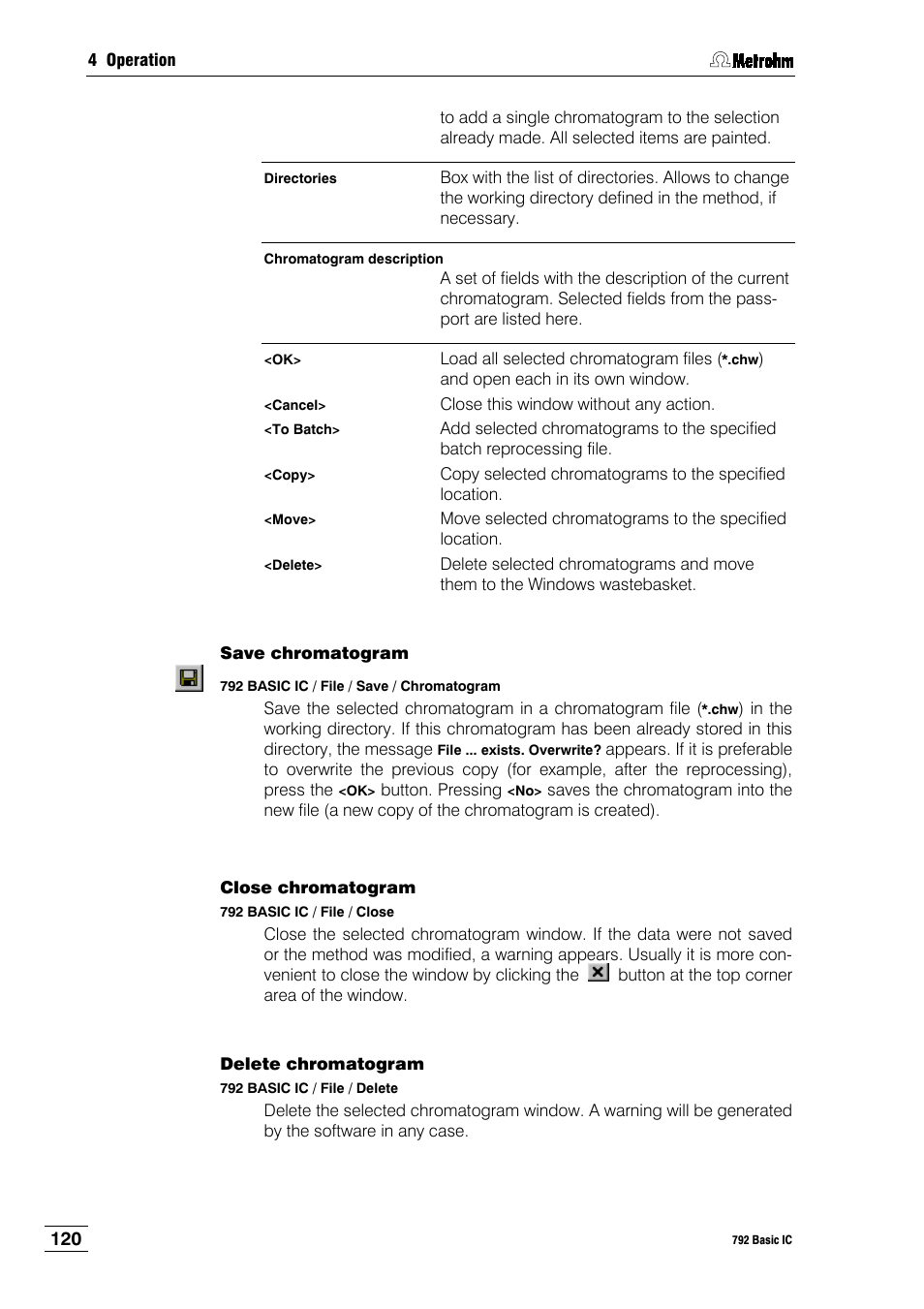 Metrohm 792 Basic IC User Manual | Page 129 / 197