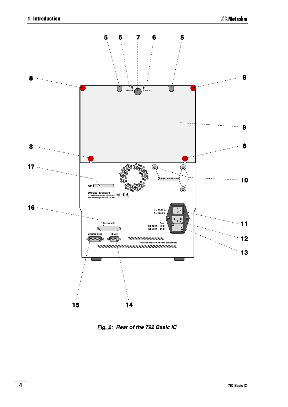 Metrohm 792 Basic IC User Manual | Page 13 / 197