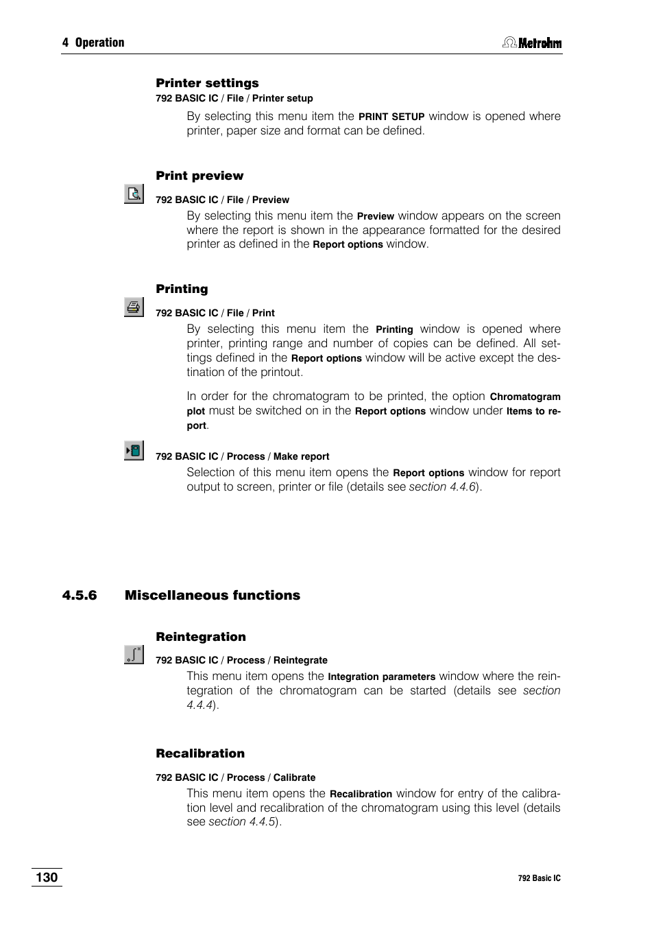 6 miscellaneous functions | Metrohm 792 Basic IC User Manual | Page 139 / 197