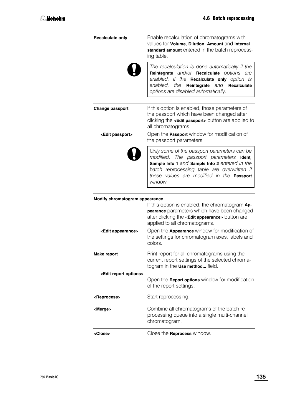 Metrohm 792 Basic IC User Manual | Page 144 / 197