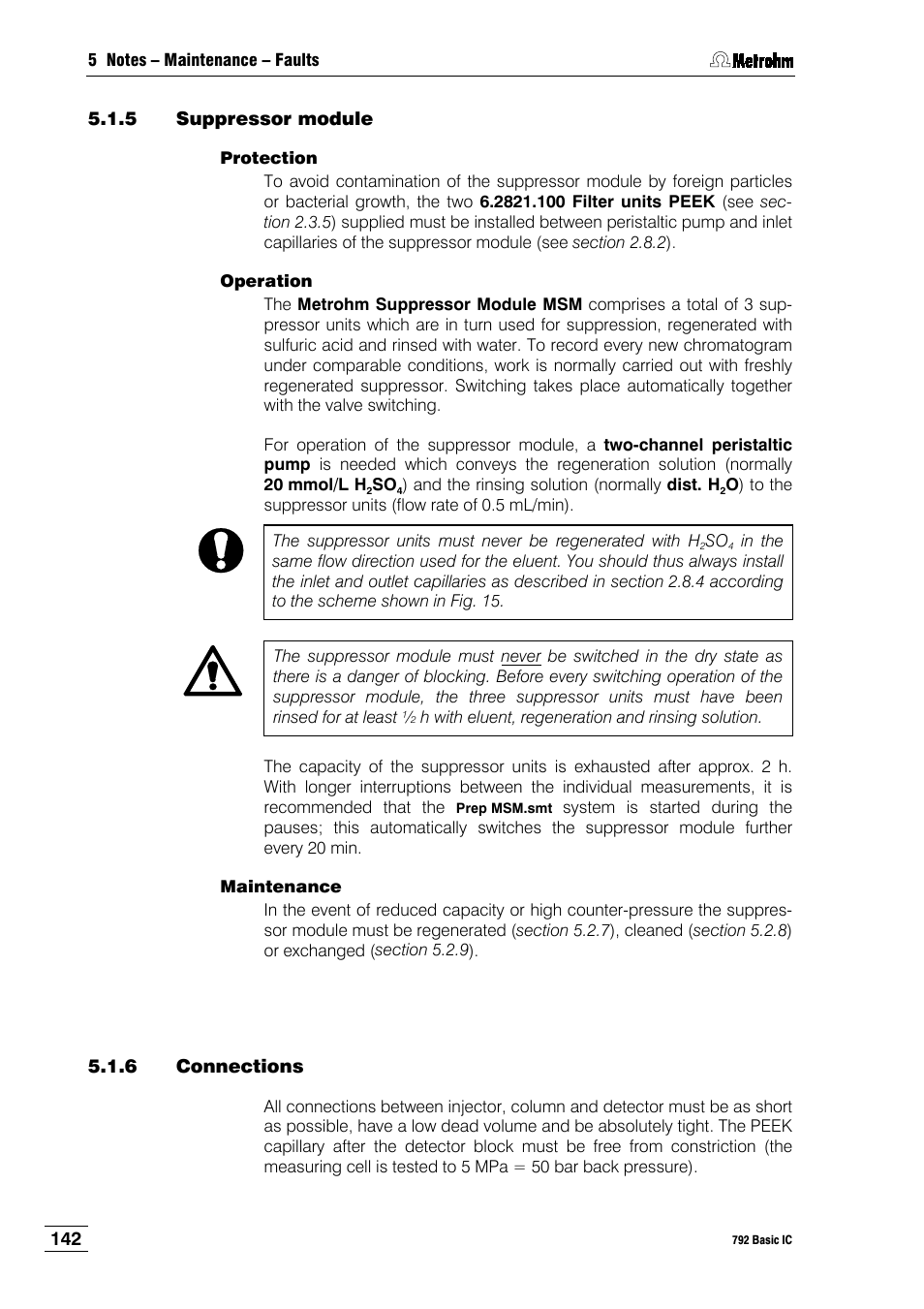 5 suppressor module, 6 connections | Metrohm 792 Basic IC User Manual | Page 151 / 197