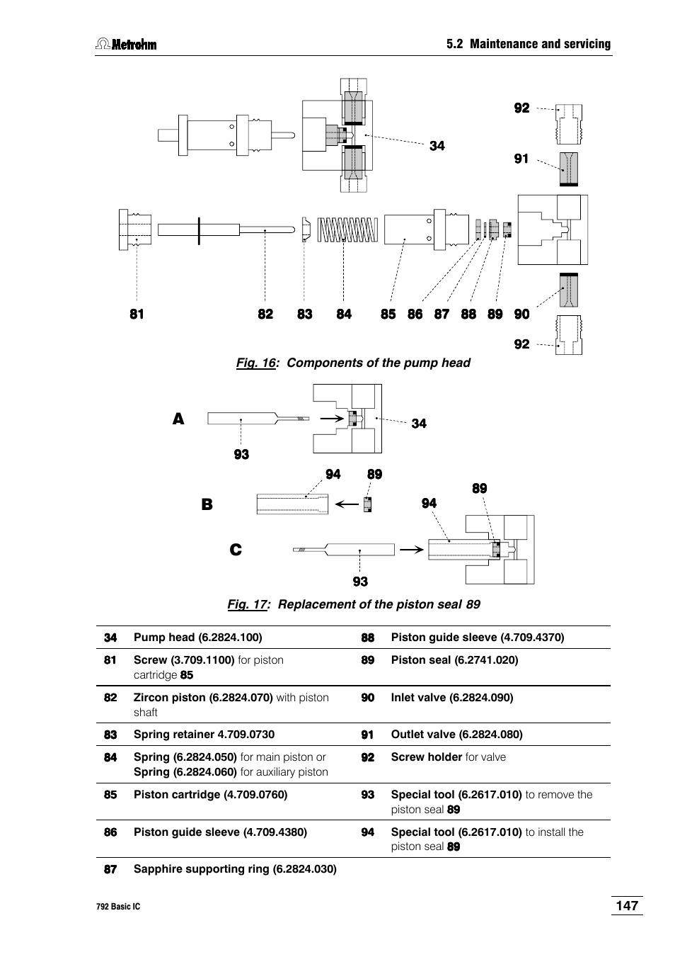 Metrohm 792 Basic IC User Manual | Page 156 / 197