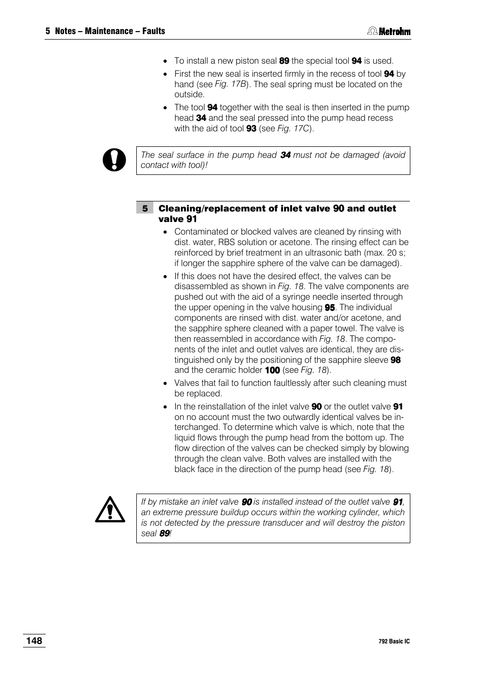 Metrohm 792 Basic IC User Manual | Page 157 / 197