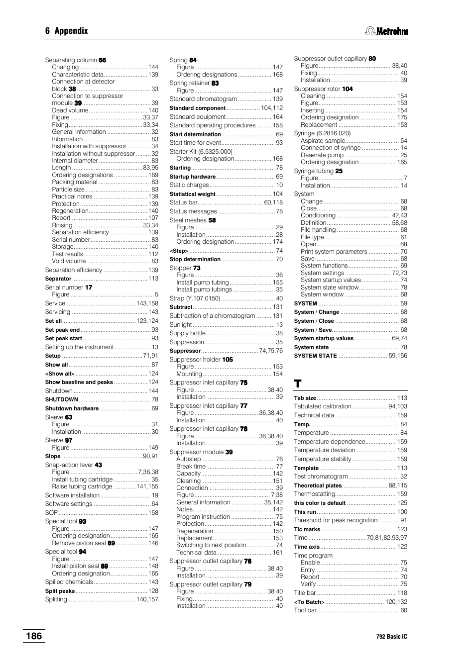 6 appendix | Metrohm 792 Basic IC User Manual | Page 195 / 197