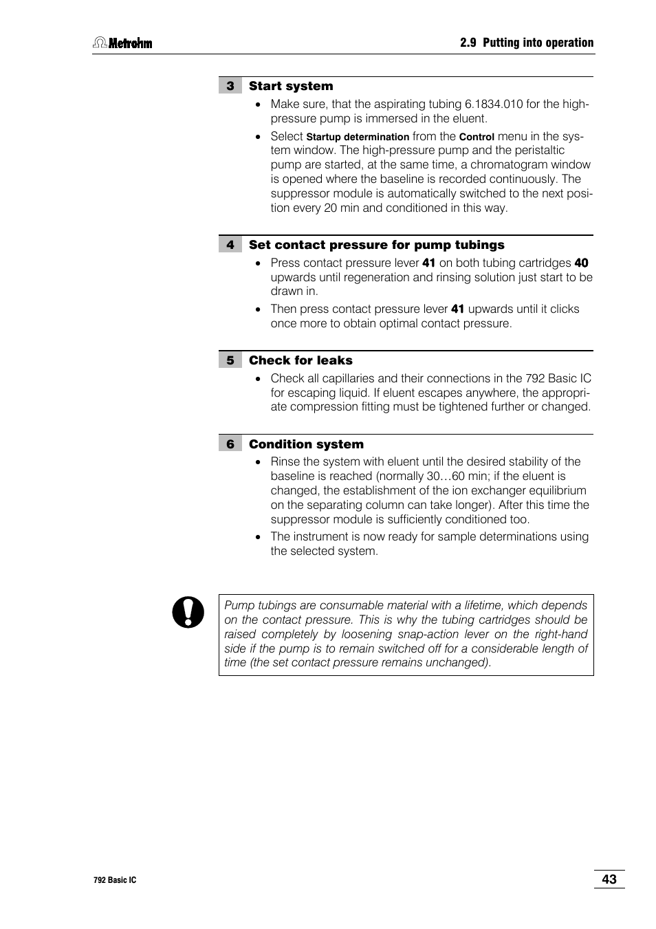 Metrohm 792 Basic IC User Manual | Page 52 / 197