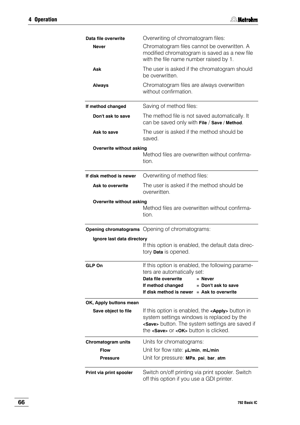 Metrohm 792 Basic IC User Manual | Page 75 / 197