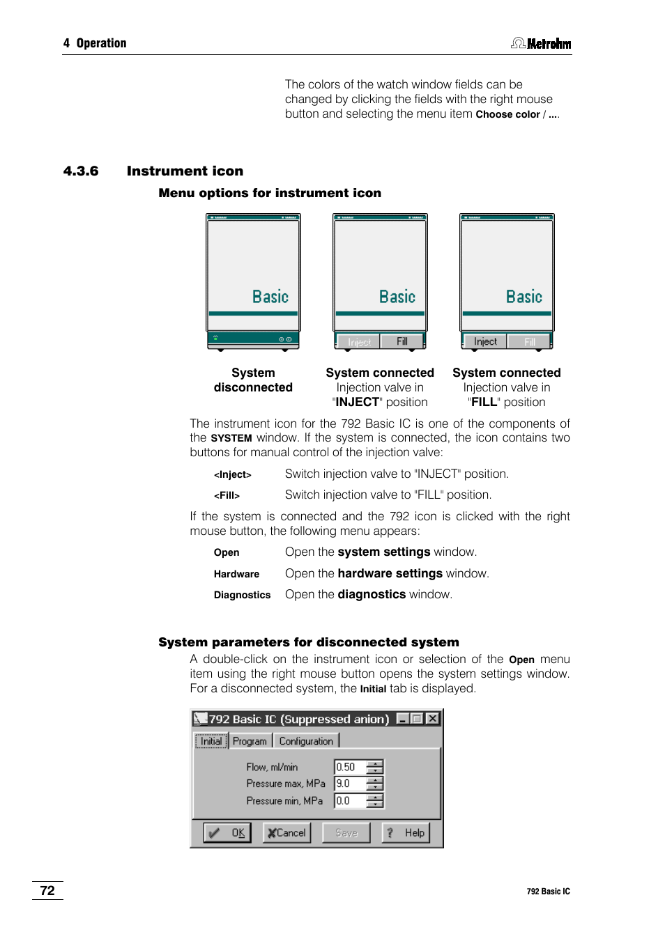 6 instrument icon | Metrohm 792 Basic IC User Manual | Page 81 / 197