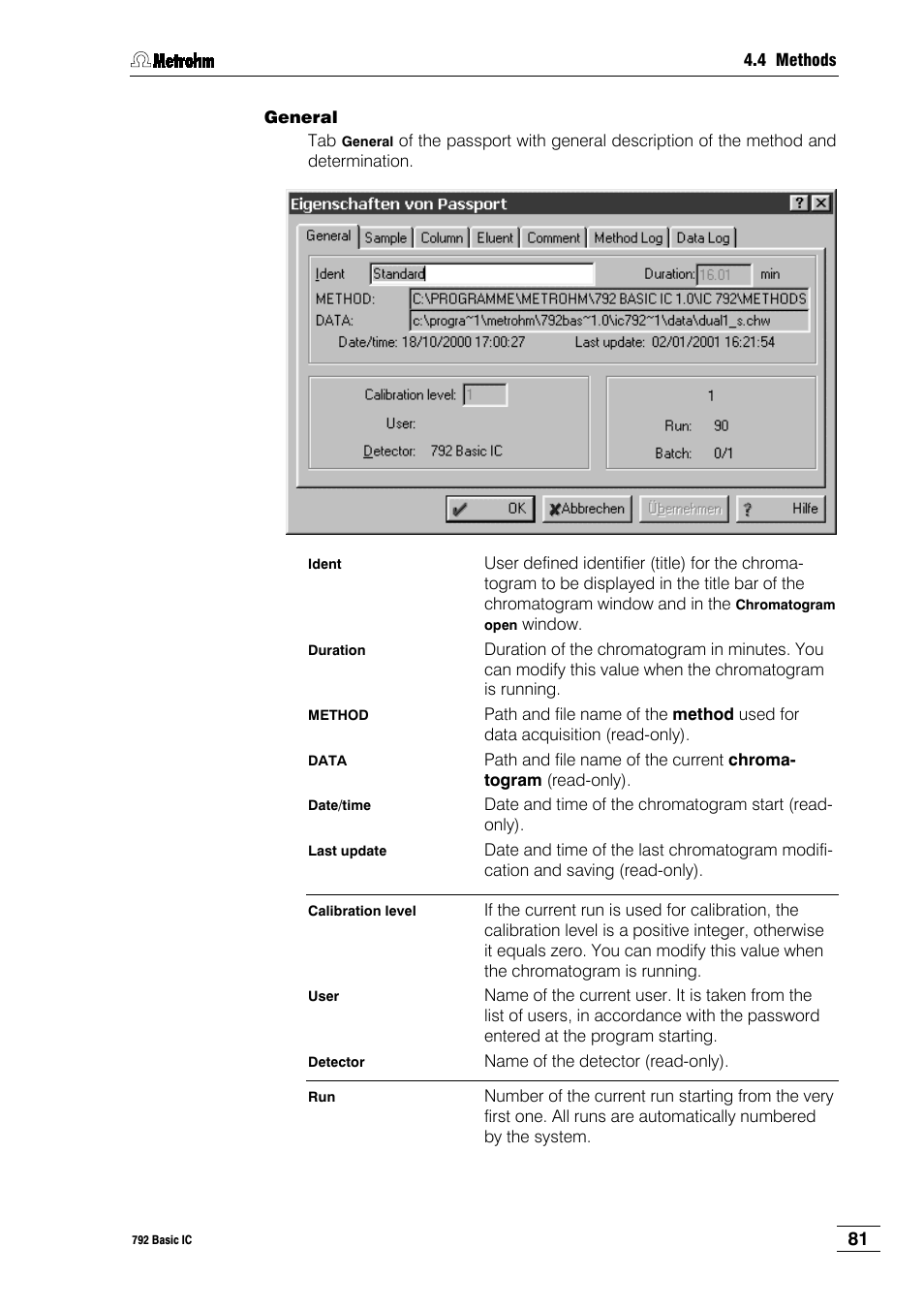 Metrohm 792 Basic IC User Manual | Page 90 / 197