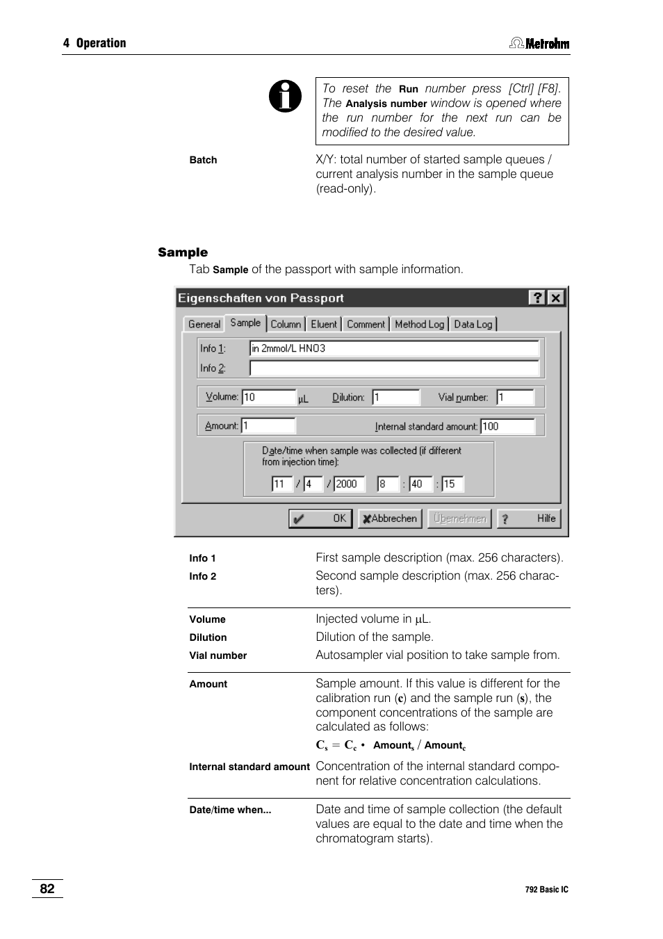 Metrohm 792 Basic IC User Manual | Page 91 / 197