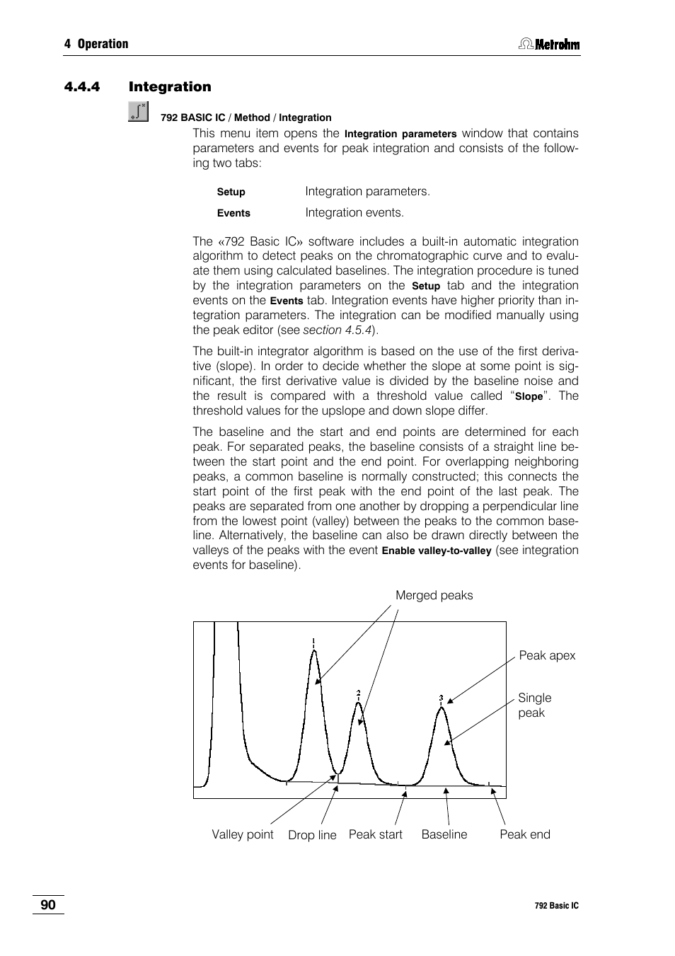 4 integration | Metrohm 792 Basic IC User Manual | Page 99 / 197