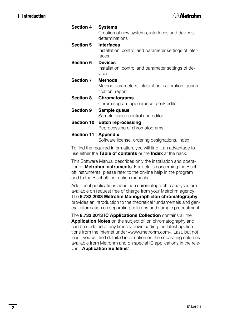 Metrohm IC Net 2.1 User Manual | Page 10 / 228