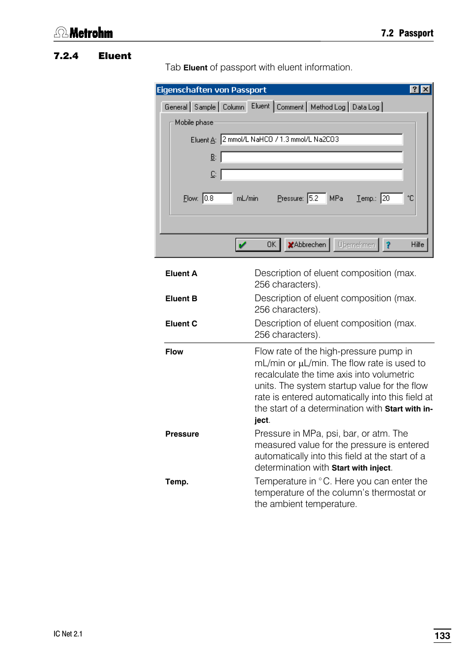 4 eluent | Metrohm IC Net 2.1 User Manual | Page 141 / 228