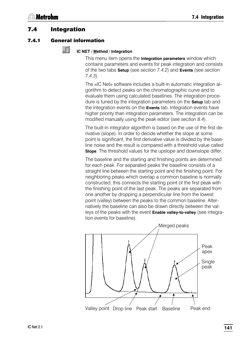 4 integration, 1 general information | Metrohm IC Net 2.1 User Manual | Page 149 / 228