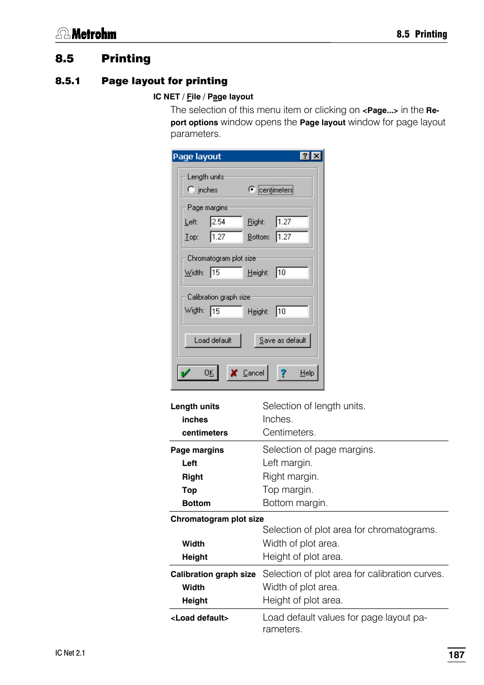 5 printing | Metrohm IC Net 2.1 User Manual | Page 195 / 228