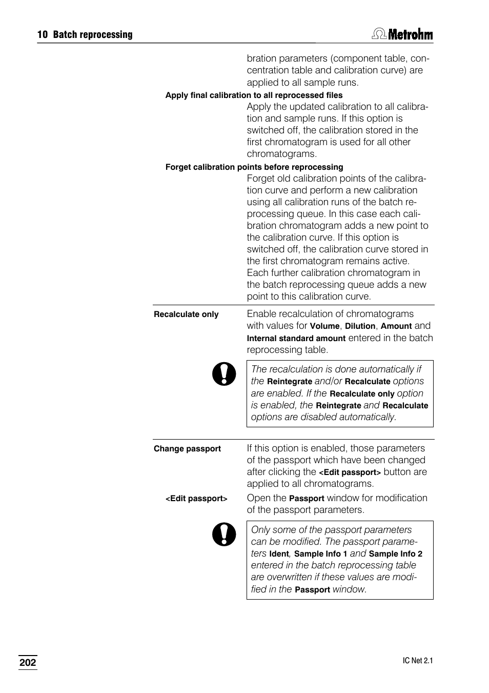 Metrohm IC Net 2.1 User Manual | Page 210 / 228