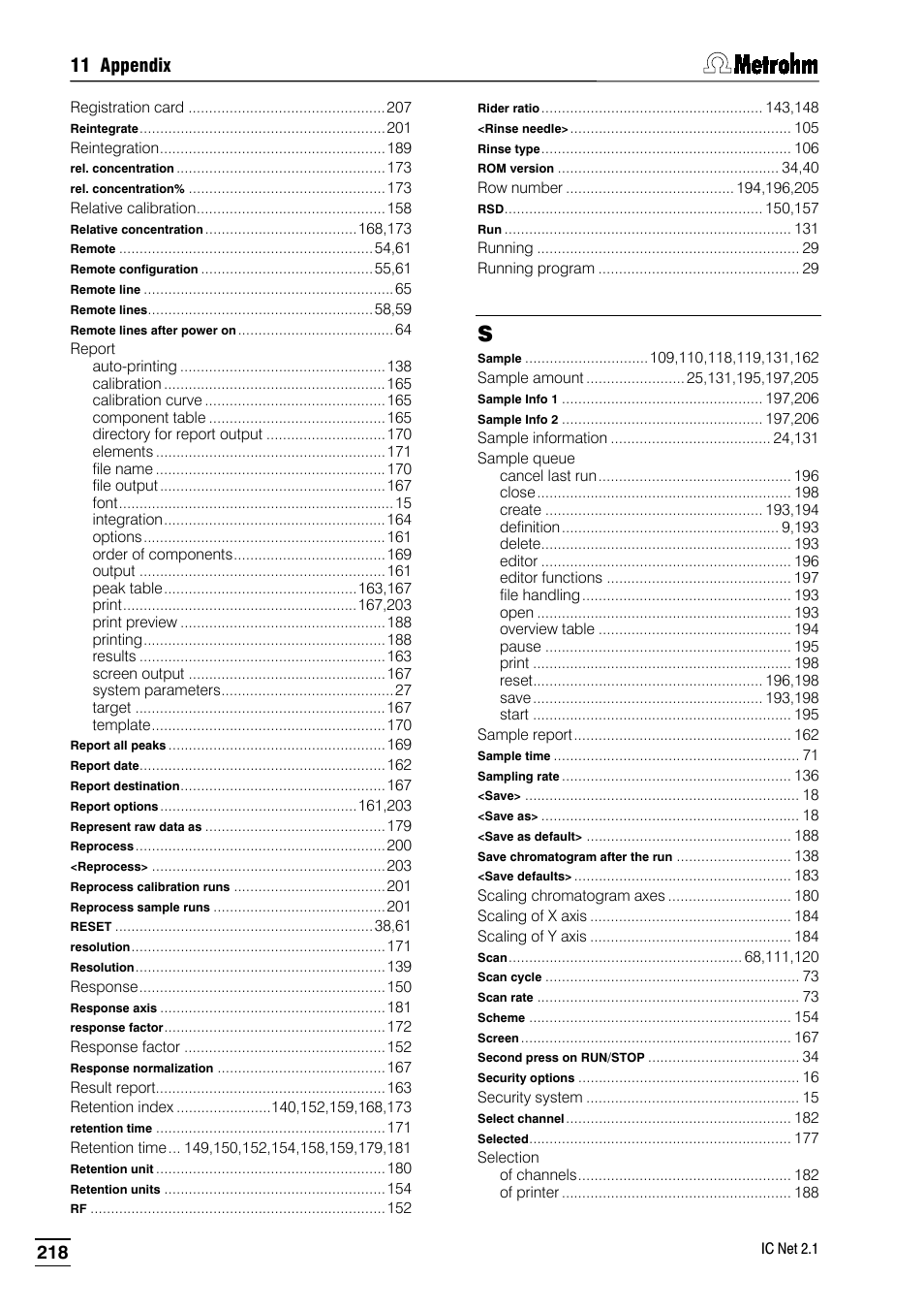 11 appendix | Metrohm IC Net 2.1 User Manual | Page 226 / 228