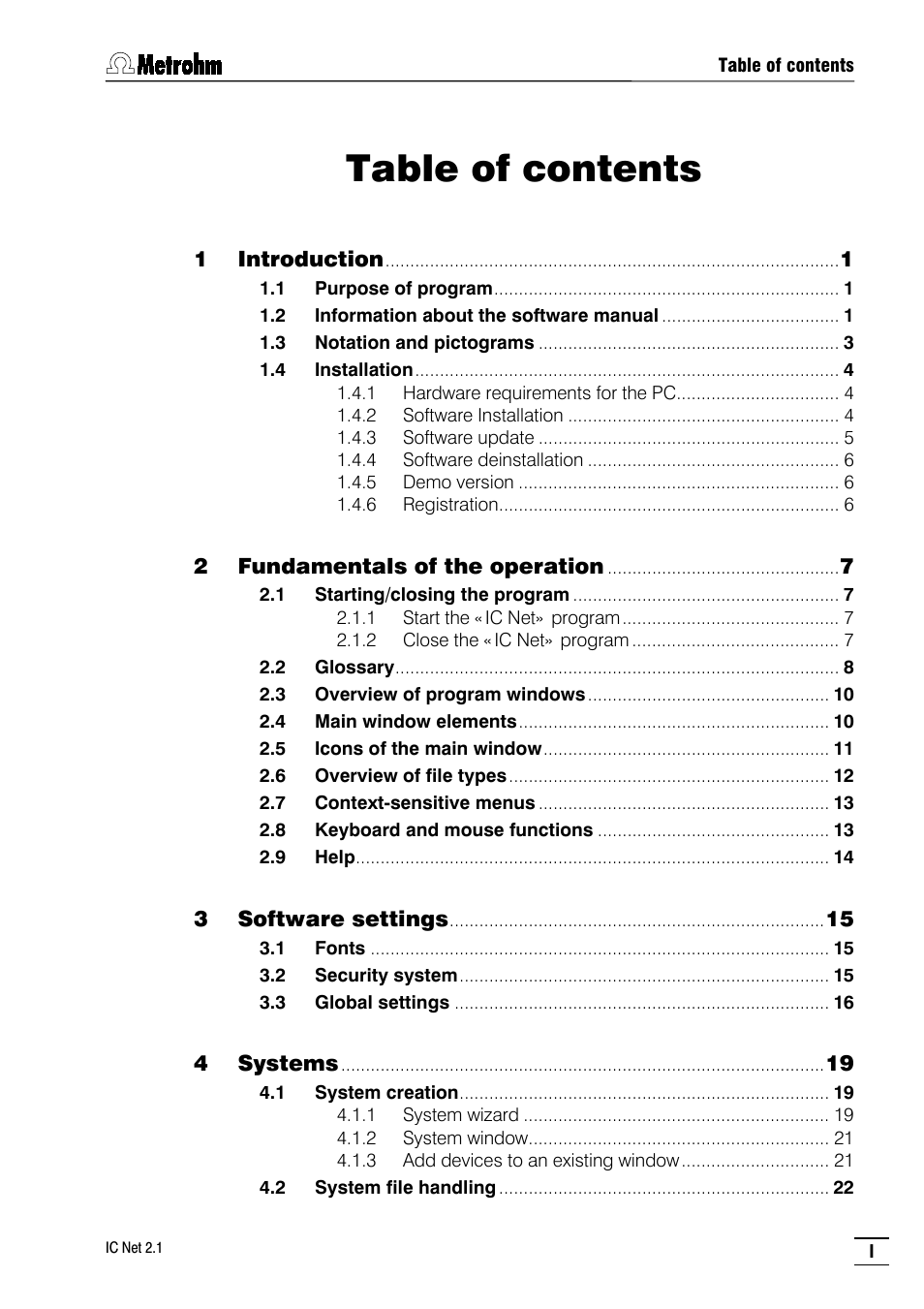Metrohm IC Net 2.1 User Manual | Page 3 / 228
