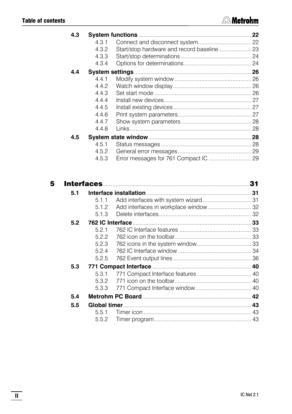 Metrohm IC Net 2.1 User Manual | Page 4 / 228