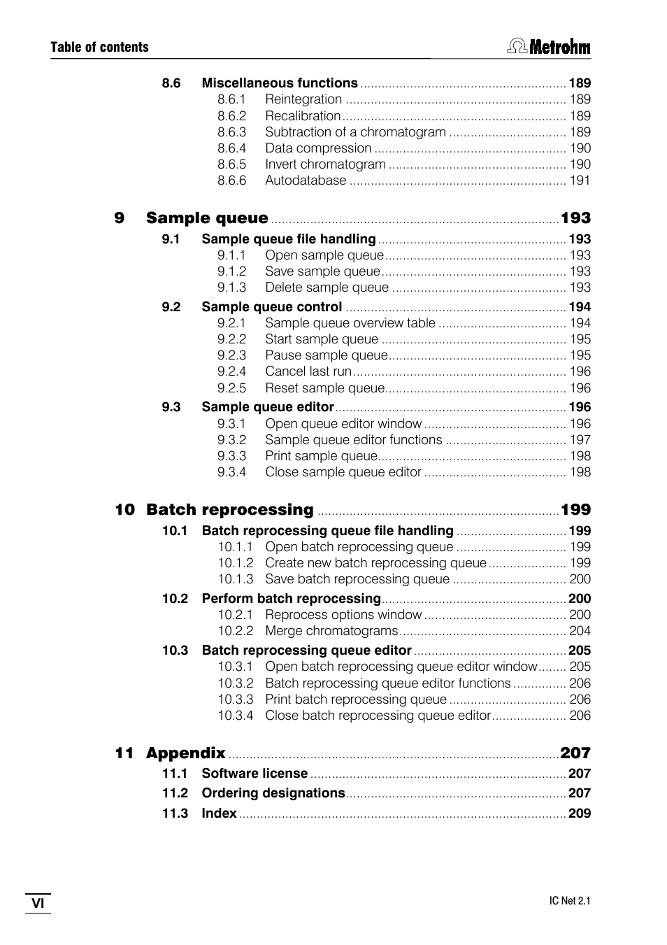 Metrohm IC Net 2.1 User Manual | Page 8 / 228