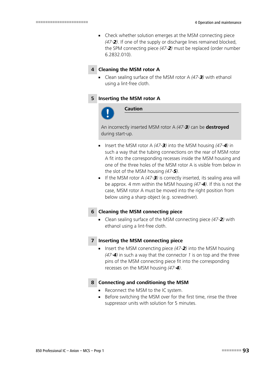 Metrohm 850 Professional IC Anion MCS Prep 1 User Manual | Page 103 / 145