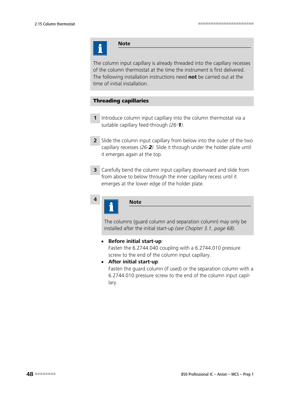 Metrohm 850 Professional IC Anion MCS Prep 1 User Manual | Page 58 / 145