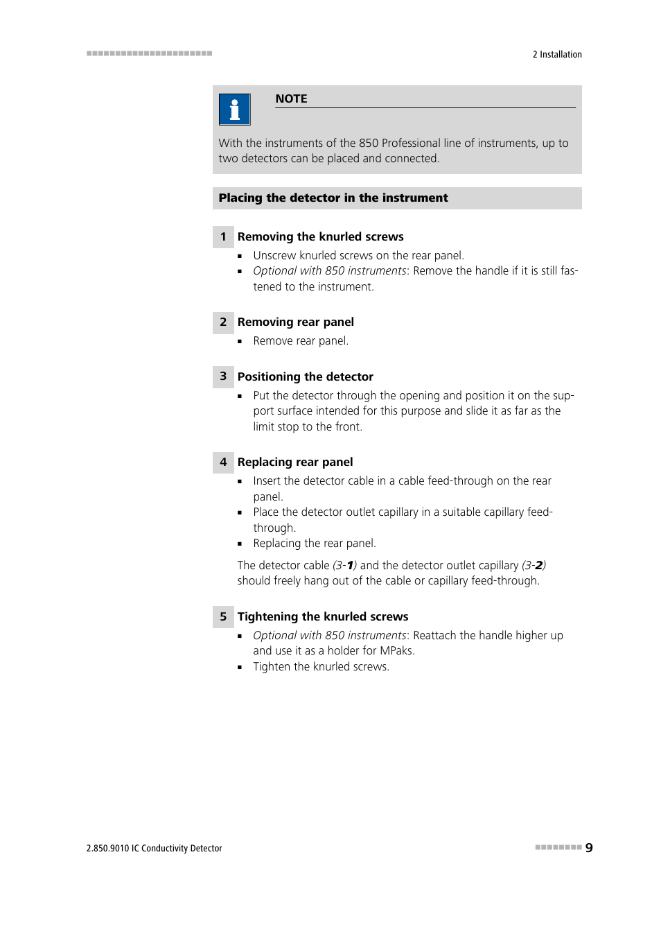 Metrohm 850 Professional IC Detector - iDetector User Manual | Page 17 / 30