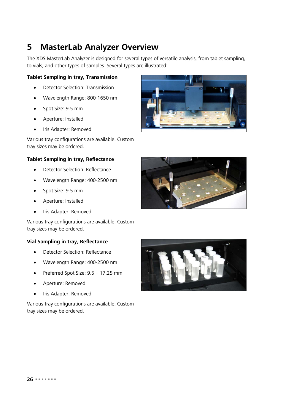 5 masterlab analyzer overview, Masterlab analyzer overview, 5masterlab analyzer overview | Metrohm NIRS XDS MasterLab Analyzer User Manual | Page 28 / 167